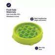 Kitty Slow Feeder 14cm vihreä Petstages - Aktivoivat ja ahmimisenesto ruokakupit - 045725 - 4