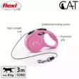 New Classic Cat XS 3m max 8kg nyöri pinkki Flexi - Kissan kelataluttimet - 053555 - 2