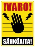 Kyltti Varo sähköaita! - Varoitus- ja huomiokyltit - 053585 - 1