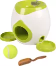 Aktivointipeli Interactive Fetch & Treat Toy + tennispallo 18cm lime-valkoinen Flamingo - Koiran pallot ja heittolelut - 055475 - 1
