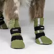 Halla fleecetossut heijastimilla 4kpl vihreät FinNero - Koiran tossut, sukat ja korvasuojat - 050215 - 2
