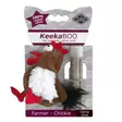 KeekaBOO Farmer Chickie lelu kissanminttutäytöllä 8,5cm D&D - Kissan pehmolelut - 002655 - 1
