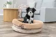 Korkeareunainen peti Liano Soft halkaisija 63cm ruskea Trixie - Koiran reunalliset pedit - 060255 - 2