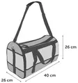Kuljetuskassi Mayfair S 40x26x26cm ruudullinen - Koiran pyöräkorit ja kantokassit - 010565 - 4