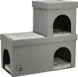 Talopesä rivi- ja kerrostalo Kimy 1,5krs 76x72x37cm harmaa Trixie - Kissan pesä-, iglu- ja riippupedit - 055595 - 2