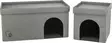 Talopesä rivi- ja kerrostalo Kimy 1,5krs 76x72x37cm harmaa Trixie - Kissan pesä-, iglu- ja riippupedit - 055595 - 19