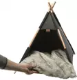 Tiipiiteltta huopaa 55x65x55cm harmaa Trixie - Kissan pesä-, iglu- ja riippupedit - 042945 - 9