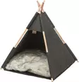 Tiipiiteltta huopaa 55x65x55cm harmaa Trixie - Kissan pesä-, iglu- ja riippupedit - 042945 - 1