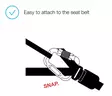 Turvavyöliitin Safety Belt V2 max 30cm S musta curli - Koiran turvavaljaat ja liittimet - 054965 - 5