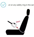 Turvavyöliitin Safety Belt V2 max 30cm S musta curli - Koiran turvavaljaat ja liittimet - 054965 - 6