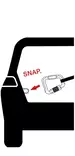 Turvavyöliitin Safety Belt V2 max 30cm S musta curli - Koiran turvavaljaat ja liittimet - 054965 - 7
