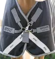 Ulkoloimi Amigo irrotettavalla kaulakappaleella PONY 1200D Plus 50g black-titanium grey & silver Horseware - Hevosen kevyttoppaloimet ulkoiluun - 059385 - 4