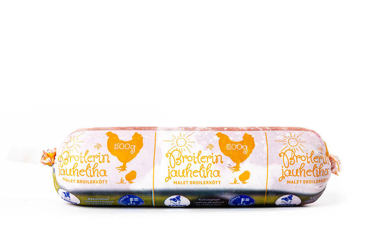 Broilerin jauheliha luullinen 500g Tessu - Koiralle pakastelihat ja -elimet - 028505 - 1