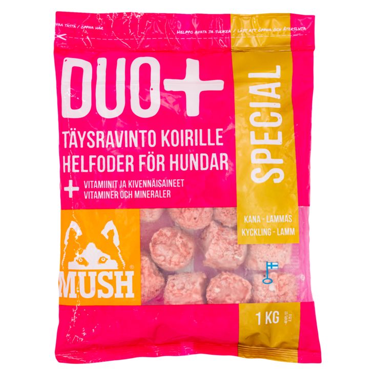 DUO+ SPECIAL 1kg pullat MUSH - Pakaste täys- ja täydennysravinnot - 032455 - 1