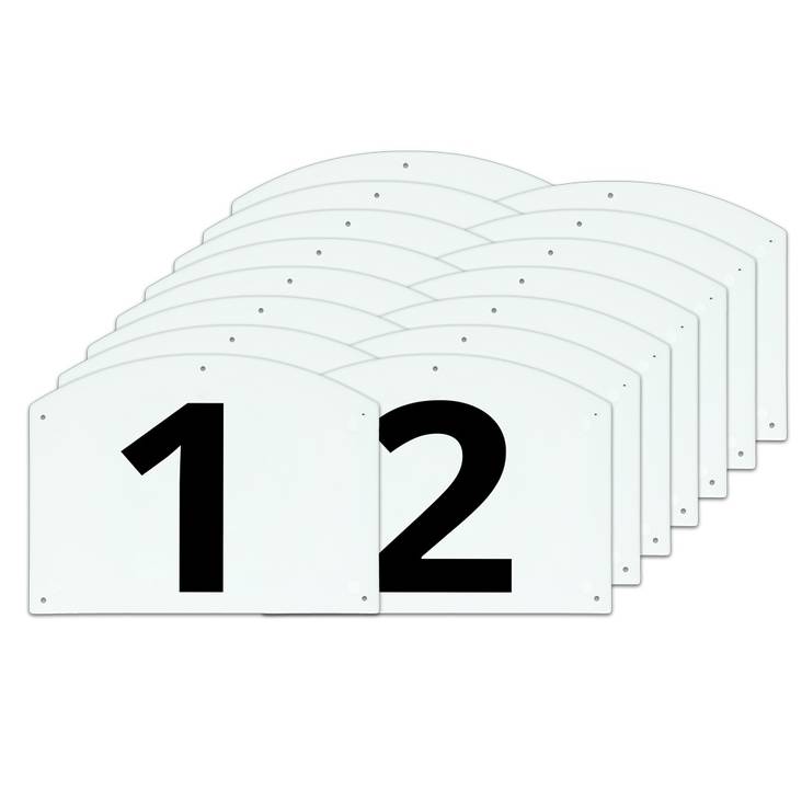 Estenumerot setti 27x20cm 1-15 V-Plast - Varusteet kentälle, ja maneesiin - 035395 - 1