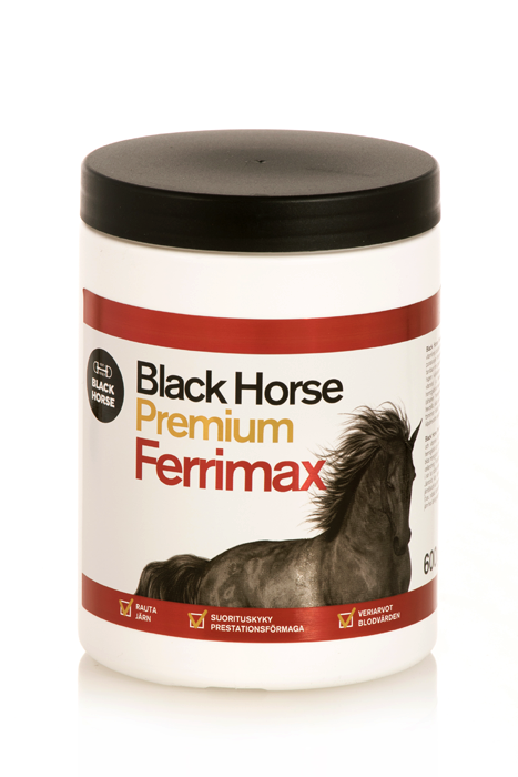 Ferrimax 600g jauhe Premium Black Horse - Hevosen kivennäiset ja vitamiinit - 000855 - 1