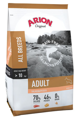 Grain Free Salmon & Potato 12 kg Arion Original - Koiran kuivaruoat erityisruokavaliot - 002495 - 1