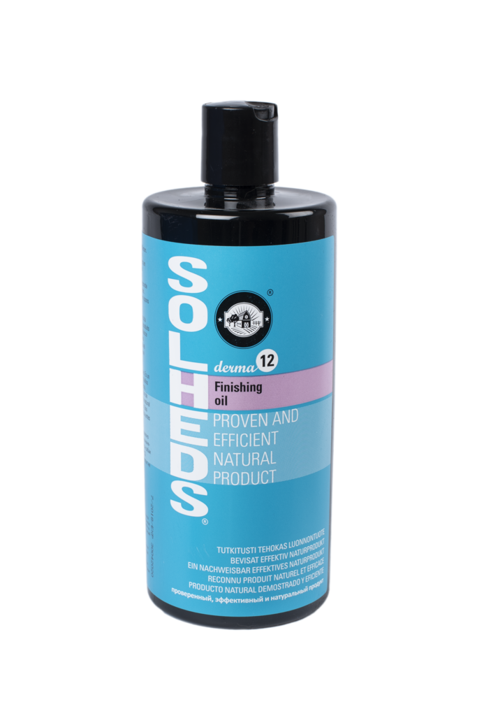 Hoitoöljy Derma12 Finishing Oil 750ml Solheds - Koiran ihon ja haavan hoito - 037945 - 1