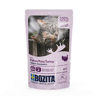 Kalkkuna 85g pss kastike Bozita cat - Aikuisten kissojen säilykkeet - 016725 - 1