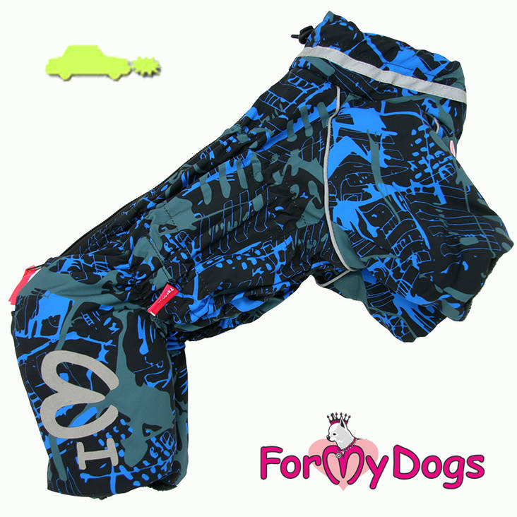 Lämpöhaalari sini musta urosmalli For My Dogs - Koiran haalarit - 033045 - 1