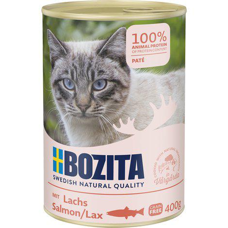 Lohi 400g pate Bozita Cat - Aikuisten kissojen säilykkeet - 032185 - 1