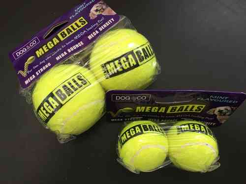 Megaballs 2kpx4,5cm minttu tennispallot - Koiran pallot ja heittolelut - 001335 - 1