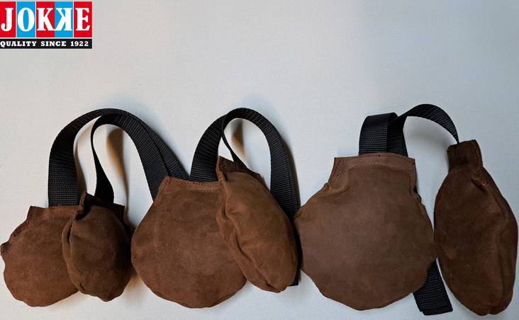 Möhkö nahkaa puolipyöreä ruskea JOKKE - Motivointipatukat, -pallot, purutyynyt - 038765 - 1