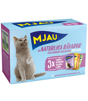 Multibox Lihamaut 12x85g geeli MJAU - Aikuisten kissojen säilykkeet - 004555 - 1