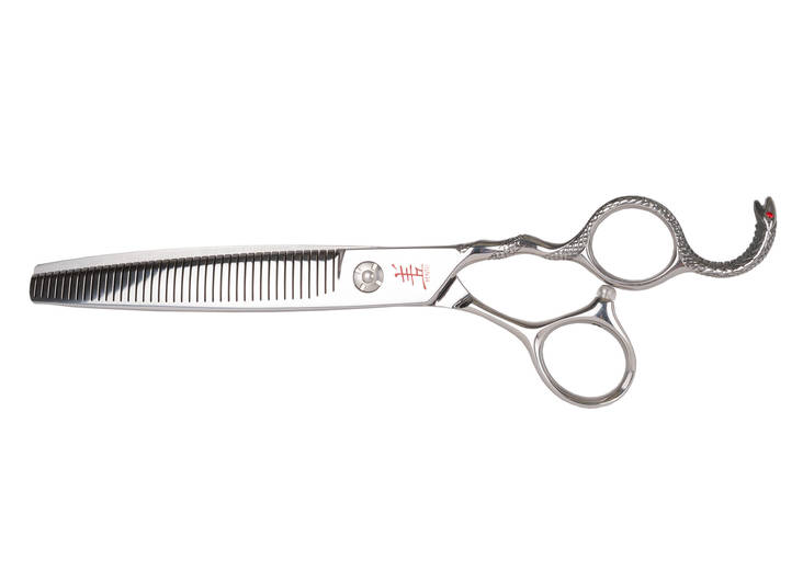 Muotoilusakset 18cm 40T Cobra curved Yento - Koiran trimmaussakset - 039035 - 1