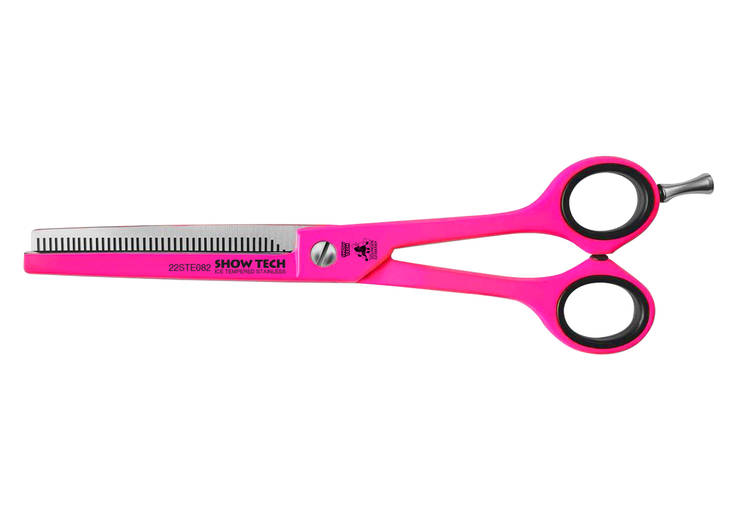 Ohennussakset 1-puoliset 16,5cm neon pink Show Tech - Koiran trimmaussakset - 034345 - 1