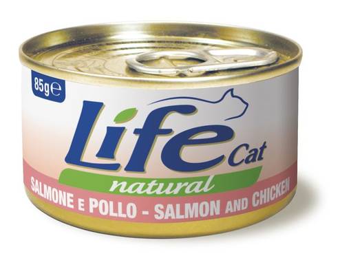 Lohi Kana 85g prk LifeCat - Aikuisten kissojen säilykkeet - 015155 - 1