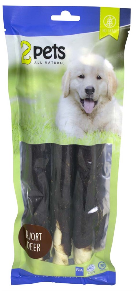 Purutikku Peura 28cm 3kpl 250g 2Pets - Koirien puruluut - 039465 - 1