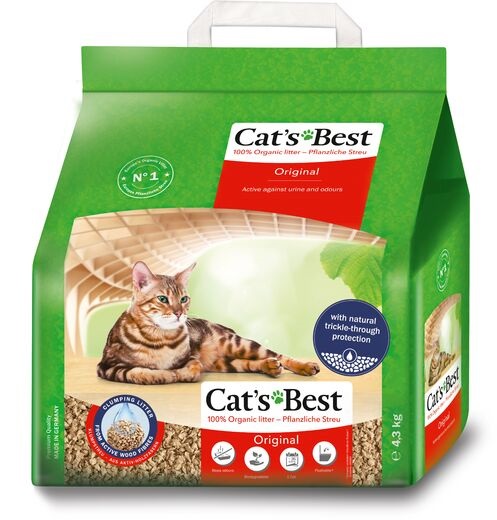 Puurae paakkuuntuva 10L/4,3kg Cat's Best - Kissanhiekat ja hiekan hajusteet - 039215 - 1