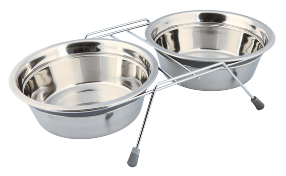 Ruokabaari 2x1,5L Eat On Feet Trixie - Koiran metallikupit ja telineet - 039825 - 1