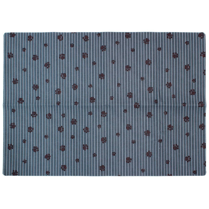 Ruokailualusta Tassut raitapohjalla 70x50cm Drymate - Koiran ruokinta-alustat - 039615 - 1