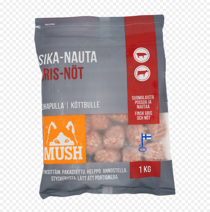 Sika Nauta lihapulla 1kg pakaste MUSH - Koiralle pakastelihat ja -elimet - 035965 - 1