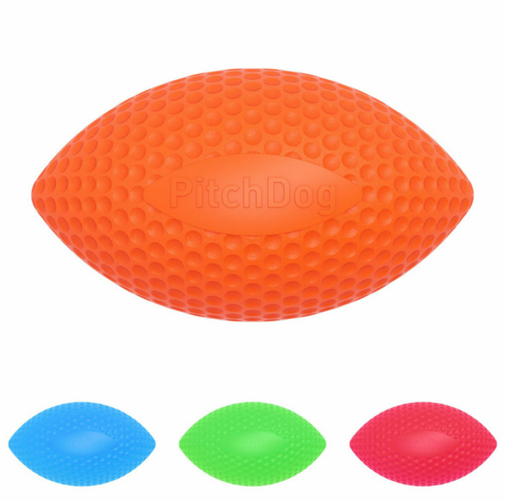 Game Ball 9cm oranssi soikio PitchDog - Koiran pallot ja heittolelut - 036465 - 1