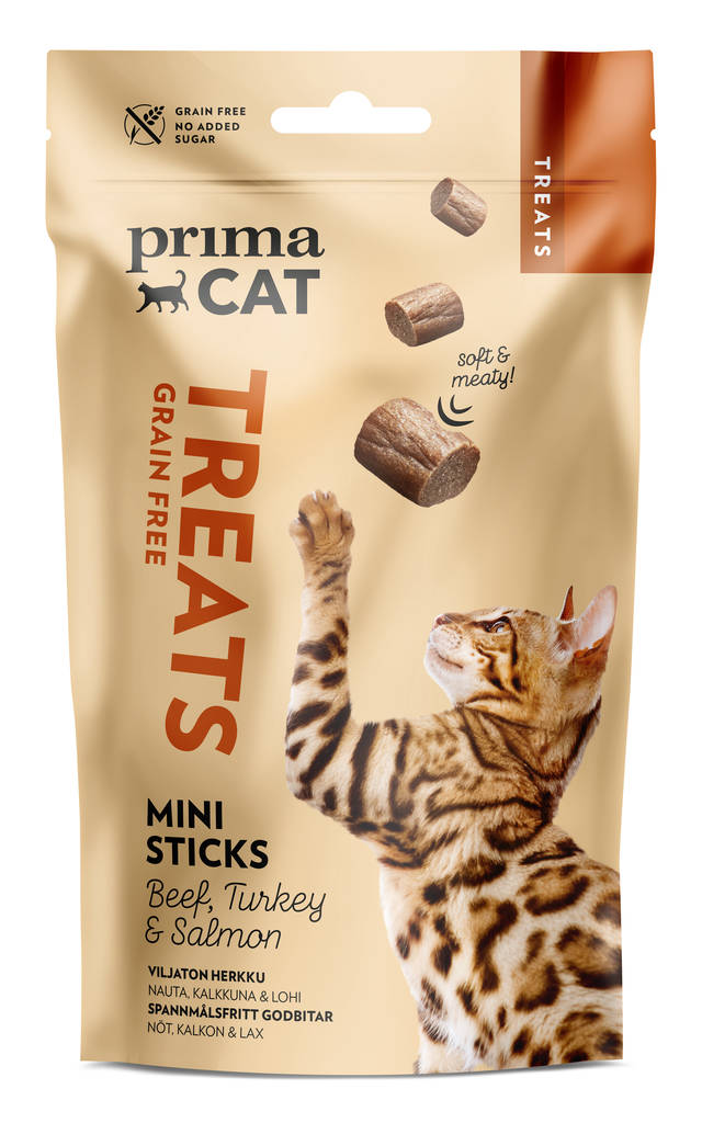Treats Softy minitikut 50g PrimaCat - Kissan herkut ja makupalat - 029905 - 1