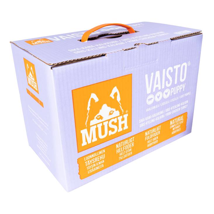 Vaisto Pentu VAALEANLILA 10kg levy MUSH - Pakaste täys- ja täydennysravinnot - 009315 - 1