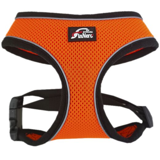 Y-valjas oranssi Light Mesh Finnero - Koiran Y-valjaat - 028525 - 1