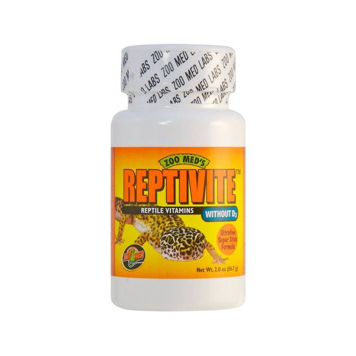 Reptivite 57g ilman D-vitamiinia ZOO MED'S - Matelijoiden ruokinta ja lisäravinteet - 039235 - 1