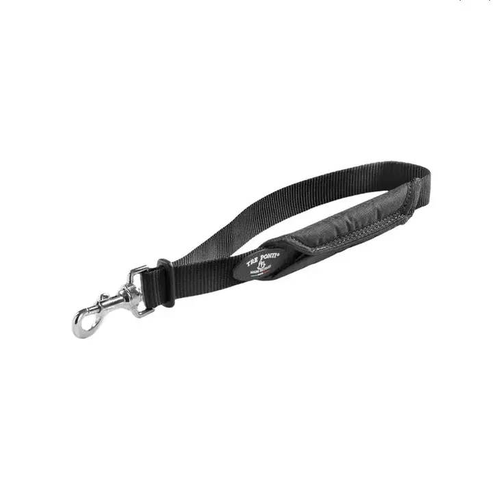 Kahvatalutin 35cm musta TrePonti - Koiran talutin käsilenkit - 052575 - 1