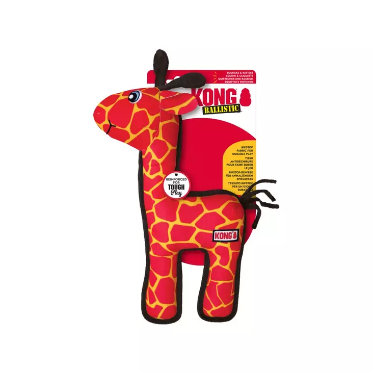 Pehmolelu Ballistic Giraffe 23x33cm vihreä KONG - Koiran pehmolelut - 056765 - 1