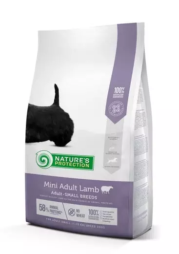 Adult Lamb Small & Mini 7,5kg Nature's Protection - Koiran kuivaruoat aikuisille koirille - 057485 - 1