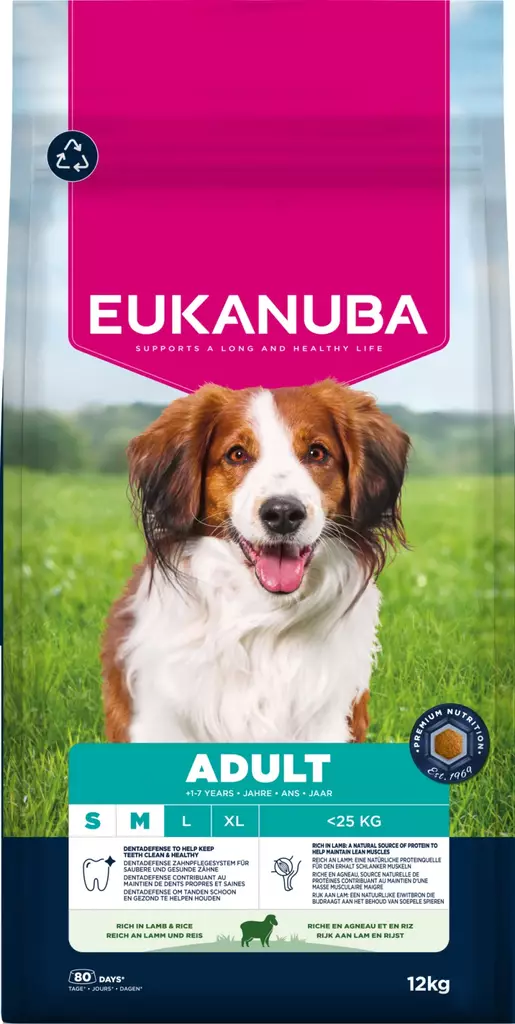 Adult Lamb S/M 12kg Eukanuba - Koiran kuivaruoat aikuisille koirille - 000205 - 3