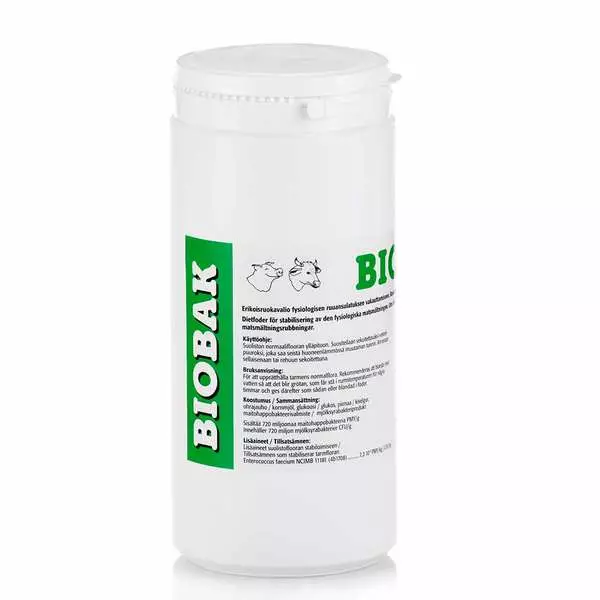 Biobak 1kg jauhe Biofarm - Kotieläinten lisäravinteet - 000885 - 2