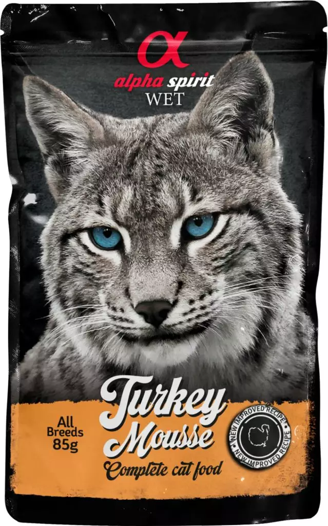 Kalkkunamousse 85g pss alphaSpirit cat - Aikuisten kissojen säilykkeet - 026965 - 3