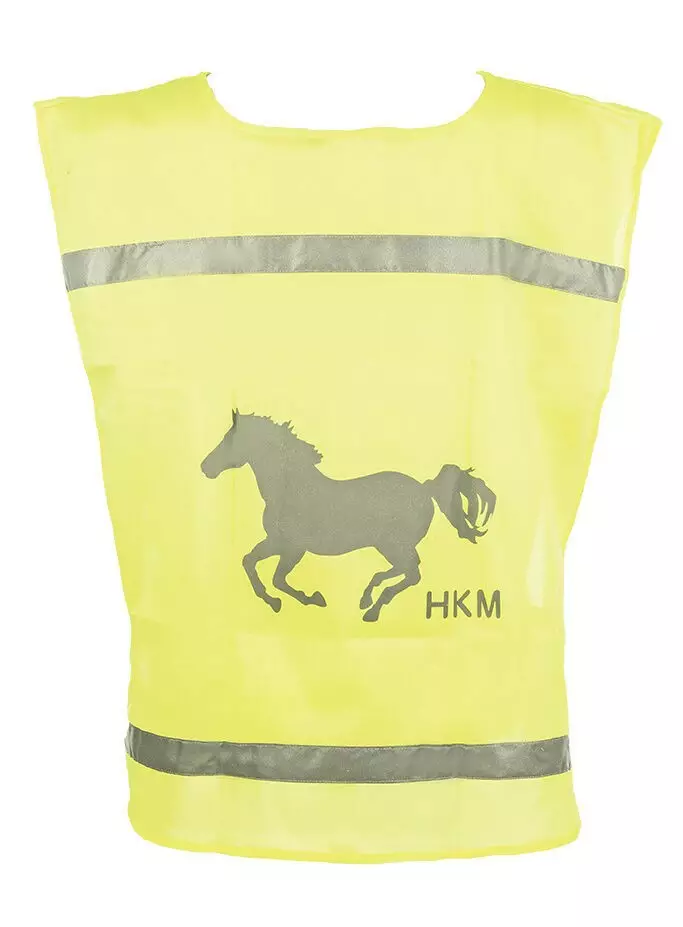 Heijastinliivi fluorisoiva 1SIZE keltainen HKM-sports - Eläinihmisen heijastimet ja turvavalot - 055315 - 1