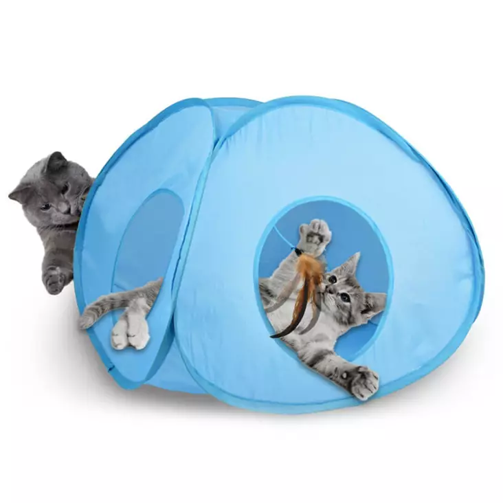 Leikkitalo Pounce House 45x45x38cm Our Pets - Kissan aktivointituoksut ja erikoislelut - 046875 - 1