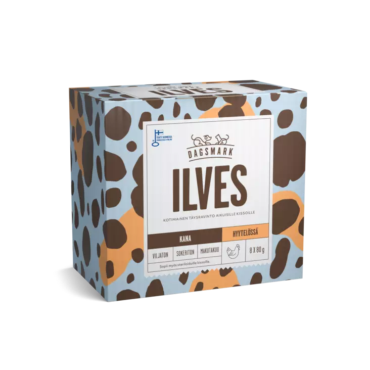 ILVES 8x80g hyytelö Dagsmark - Aikuisten kissojen säilykkeet - 030645 - 2